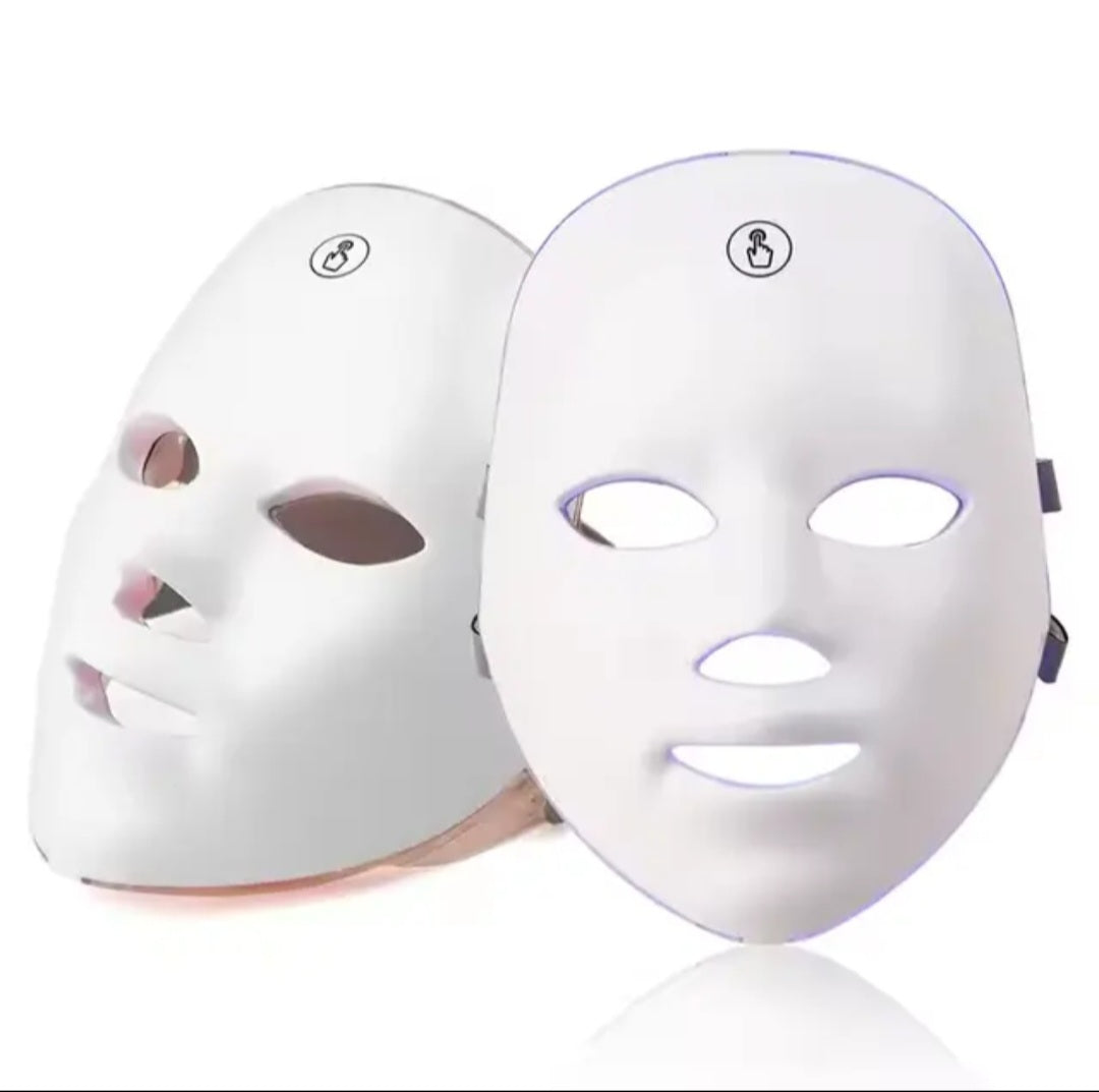 Cordless anti-wrinkle face mask light switch 7 color changing mask