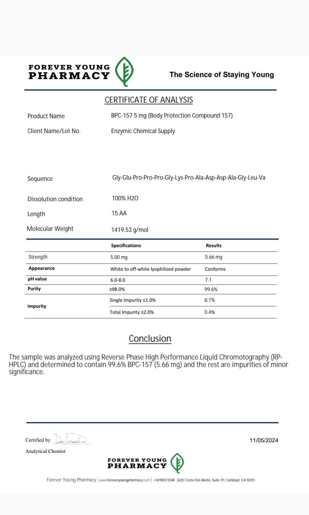 BPC-157 5mg + TB500 (Wolverine Stack)