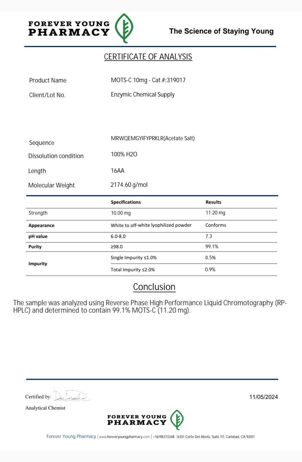 MOTS-C 10MG